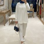 Kalve Taş İşlemeli İkili Takım TK100296 - Beyaz