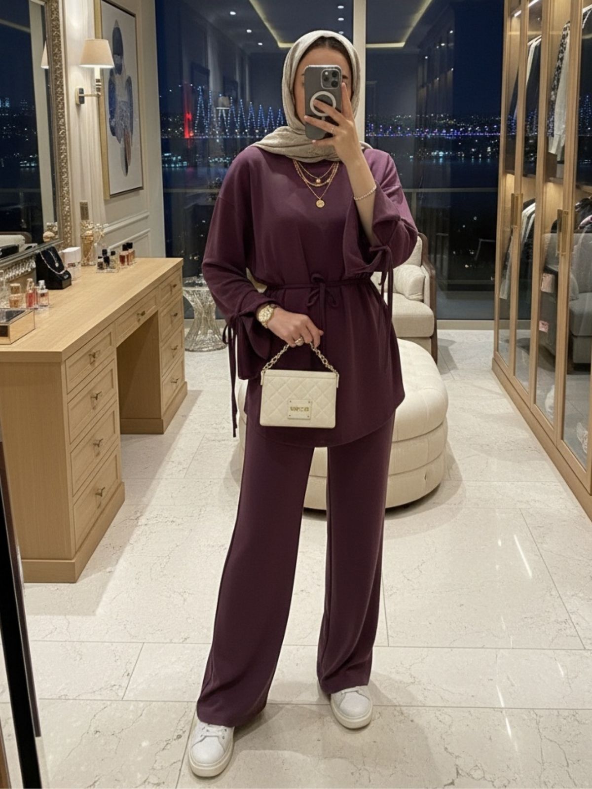 Liva Oysho İkili Takım TK100353 - Bordo