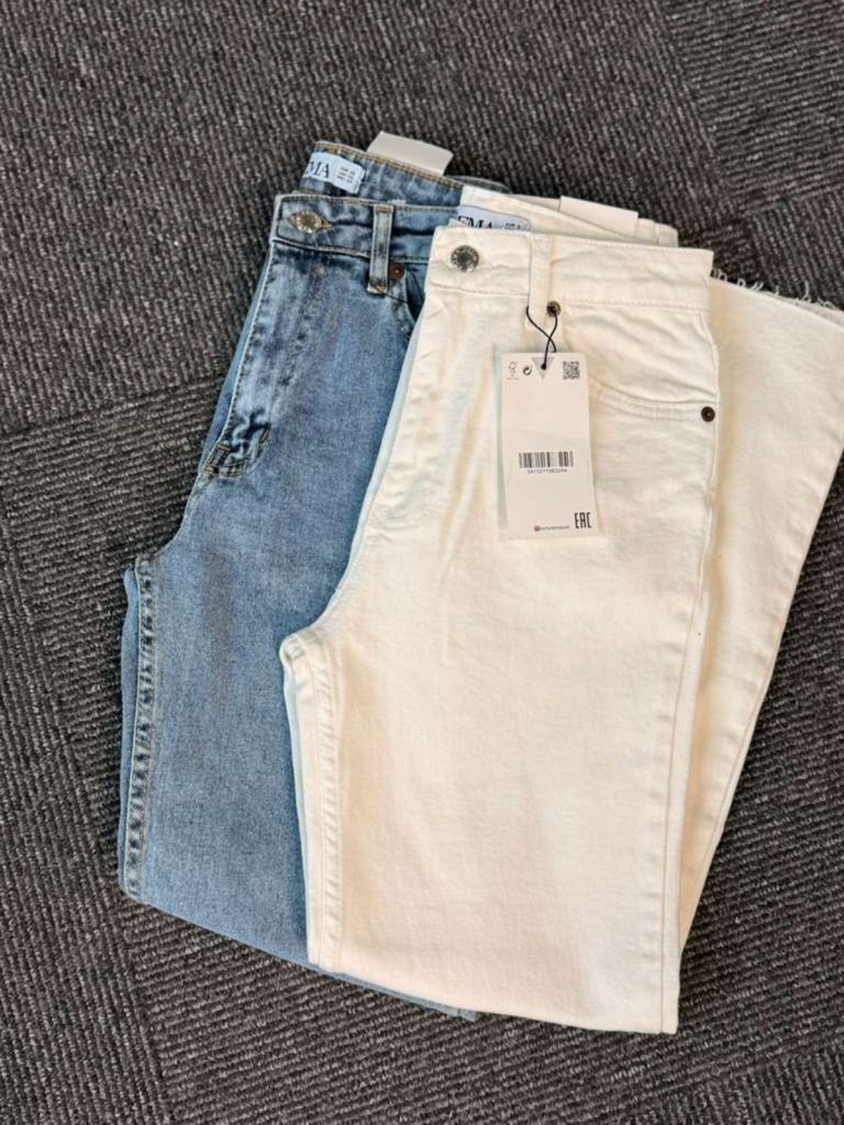 Boyfriend Kadın Jean Pantolon  PNT100368 - Ekru - Görsel 2