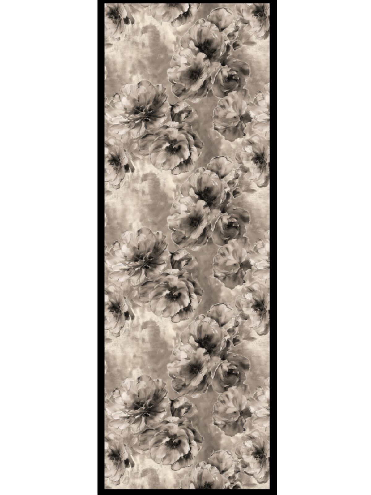 Zemheri Desen Şal 469-023 - V-1 - Dumanlı Siyah