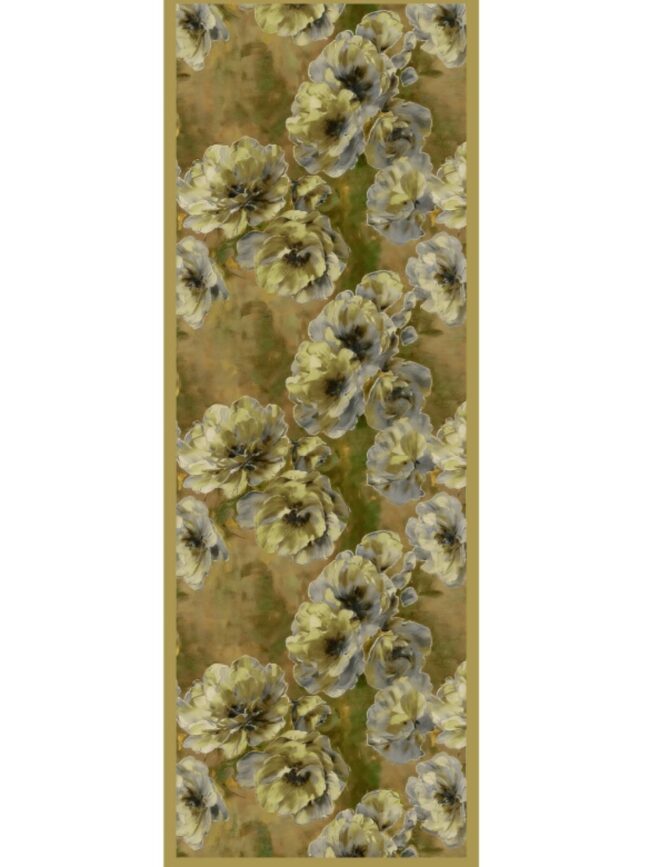 Zemheri Desen Şal 469-023 - V-9 - Yağ Yeşili