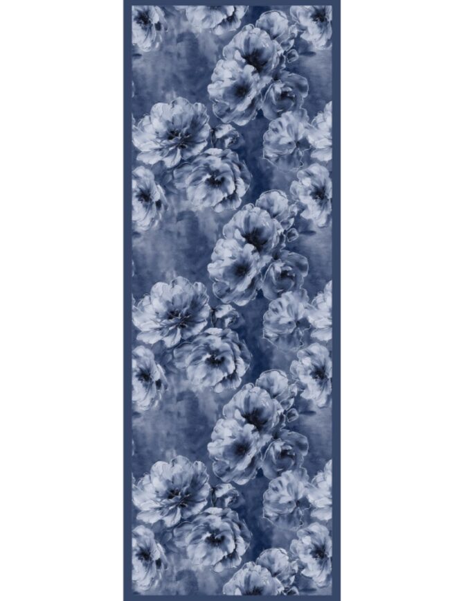 Zemheri Desen Şal 469-023 - V-17 - Gök Mavi