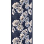 Zemheri Desen Şal  469-023 - V-19 -  Okyanus Mavi