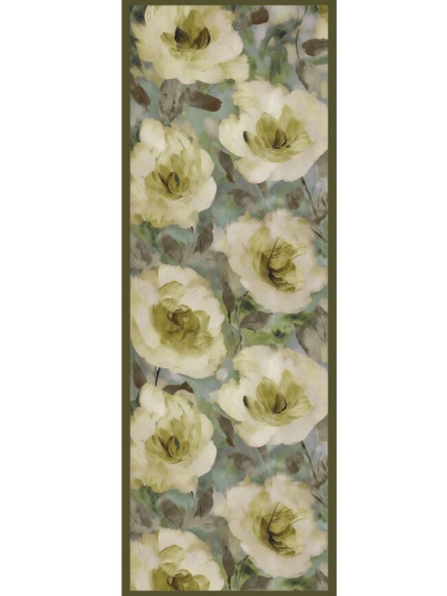 Nazende Desen Şal 469-020 - V-8 - Yağ Yeşili