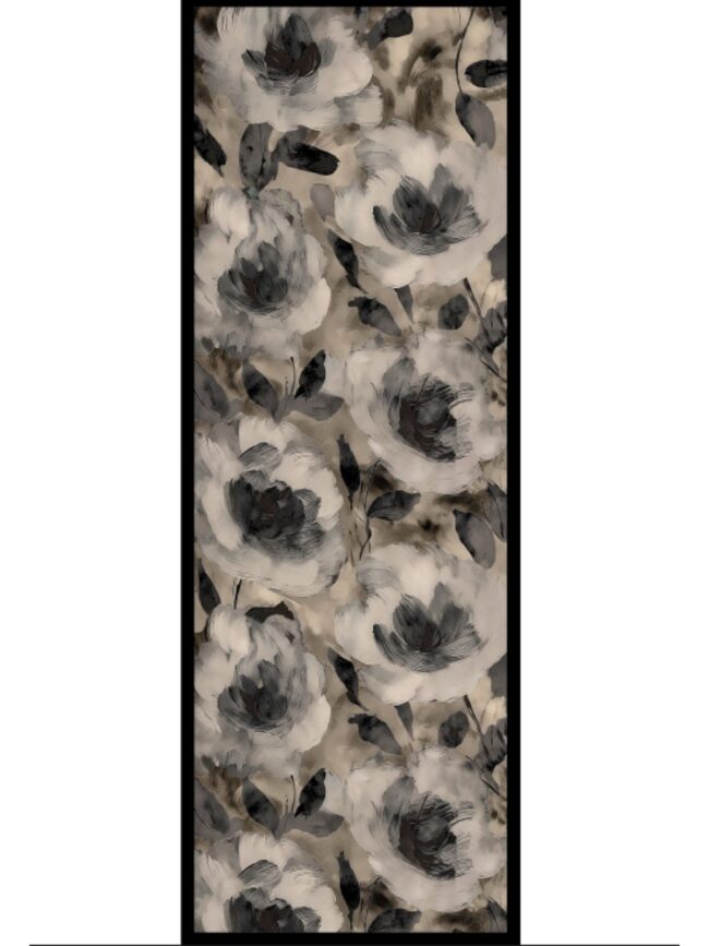 Nazende Desen Şal 469-020 - V-12 - Kül Siyah