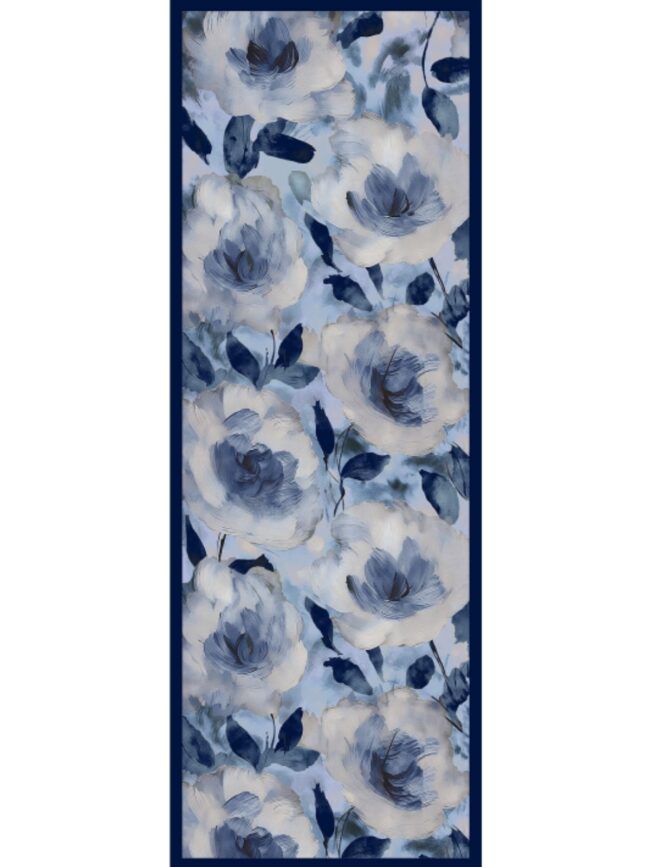 Nazende Desen Şal 469-020 - V-19 - Derin Mavi