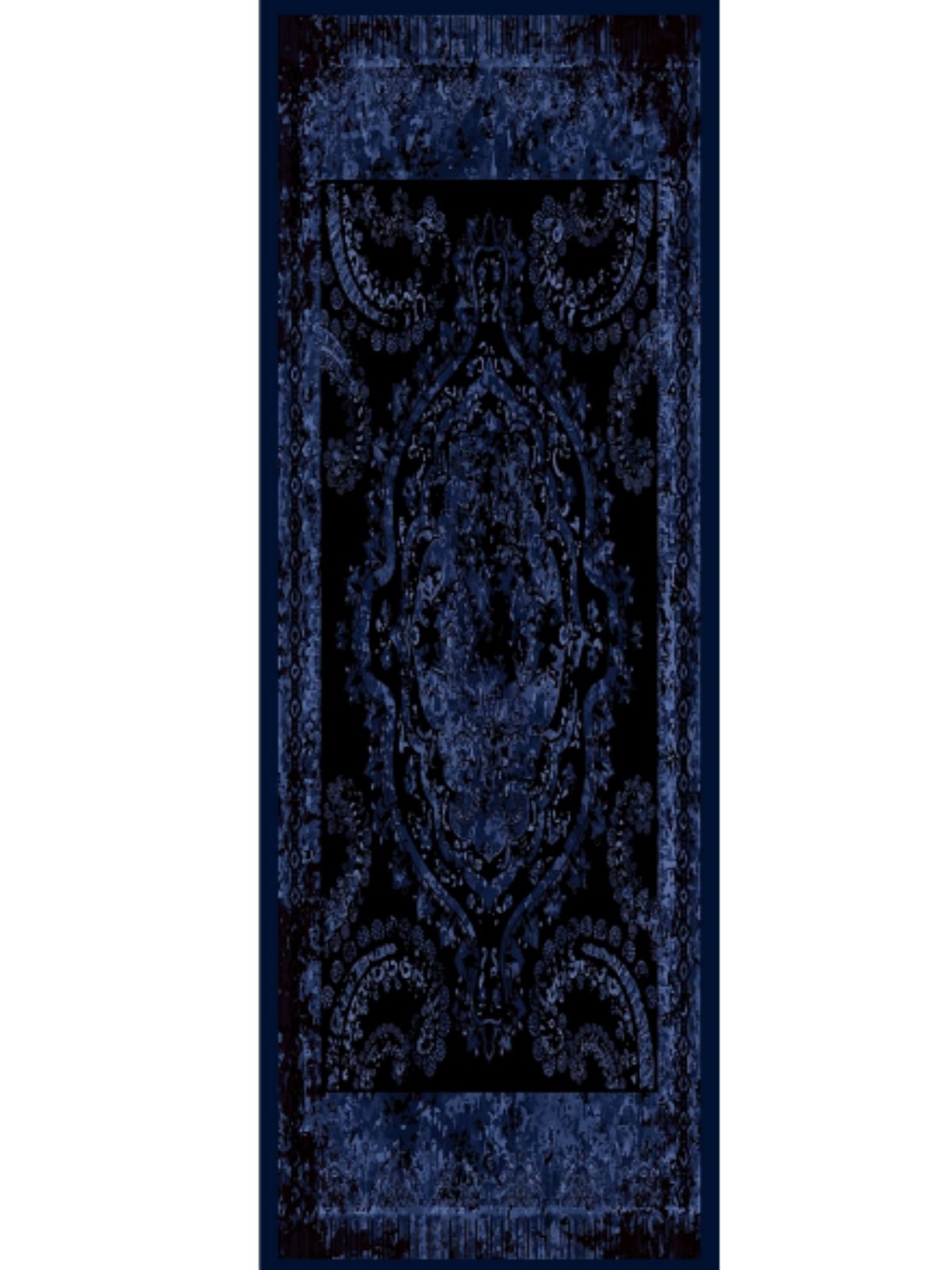 Derin Yansıma Desen Şal 469-017 - V-6 - Derin mavi