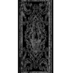 Derin Yansıma Desen Şal  469-017 - V-7 - Füme