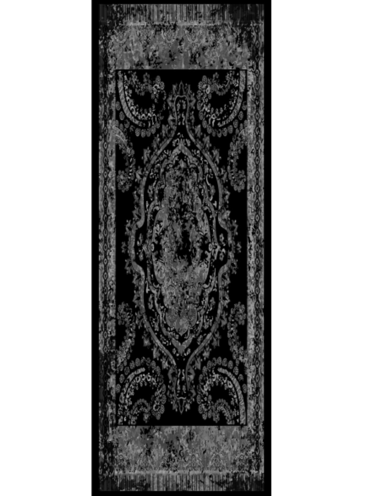 Derin Yansıma Desen Şal 469-017 - V-7 - Füme