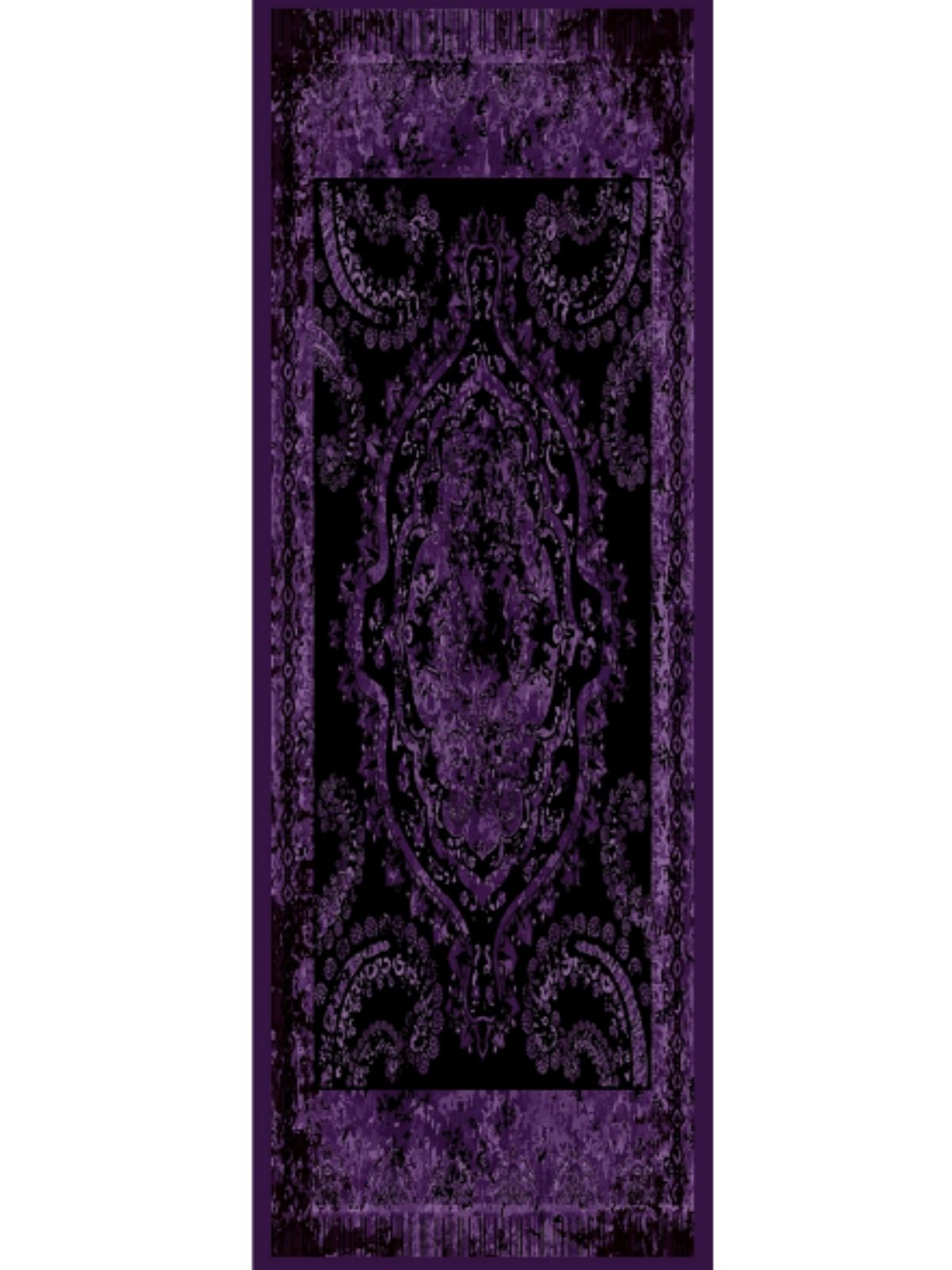 Derin Yansıma Desen Şal 469-017 - V-8 - Derin Mor