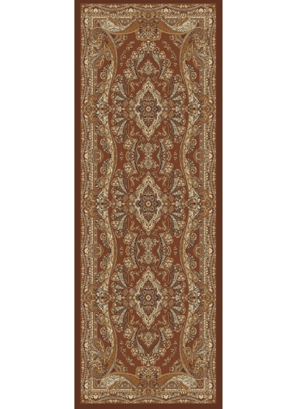 Ravza Desen Şal  469-019 - V-9 - Kestane