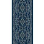 Ravza Desen Şal 469-019 - V-12  - Çini Mavi