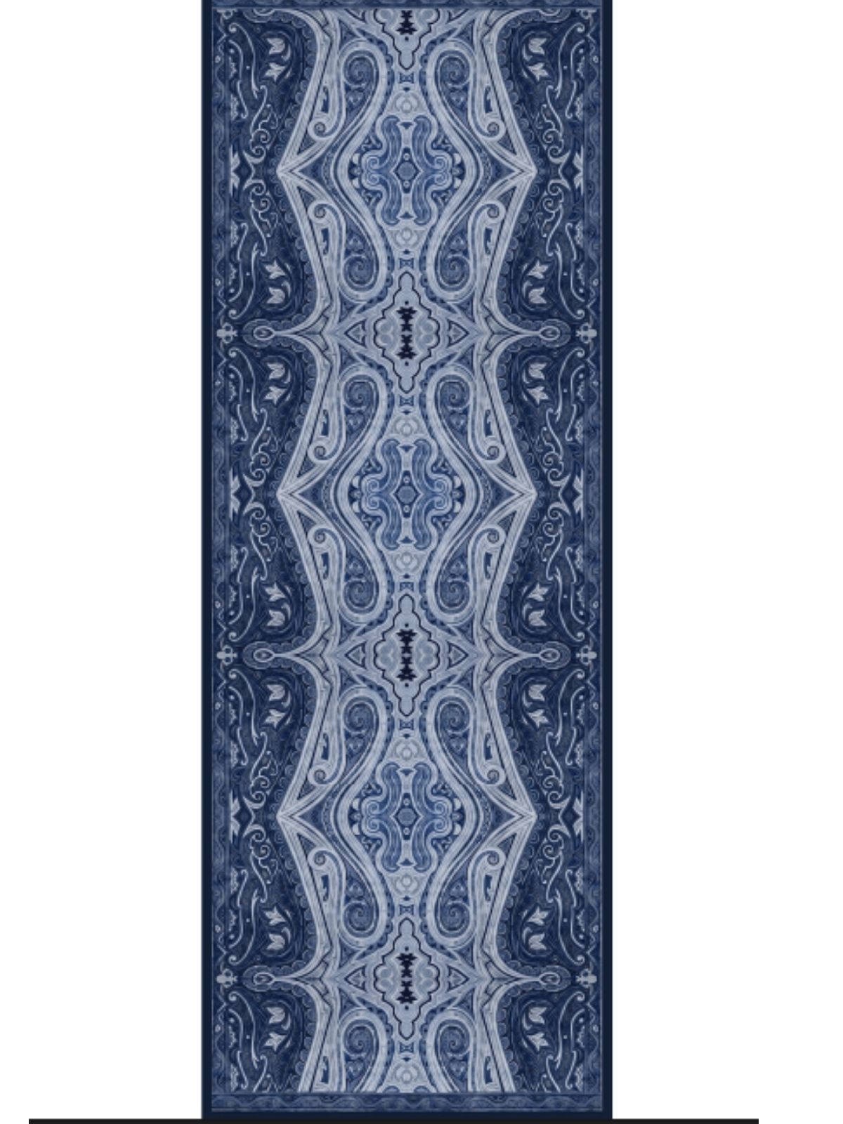 Mirşah Desen Şal  469-021 - V-1 - Okyanus Mavi