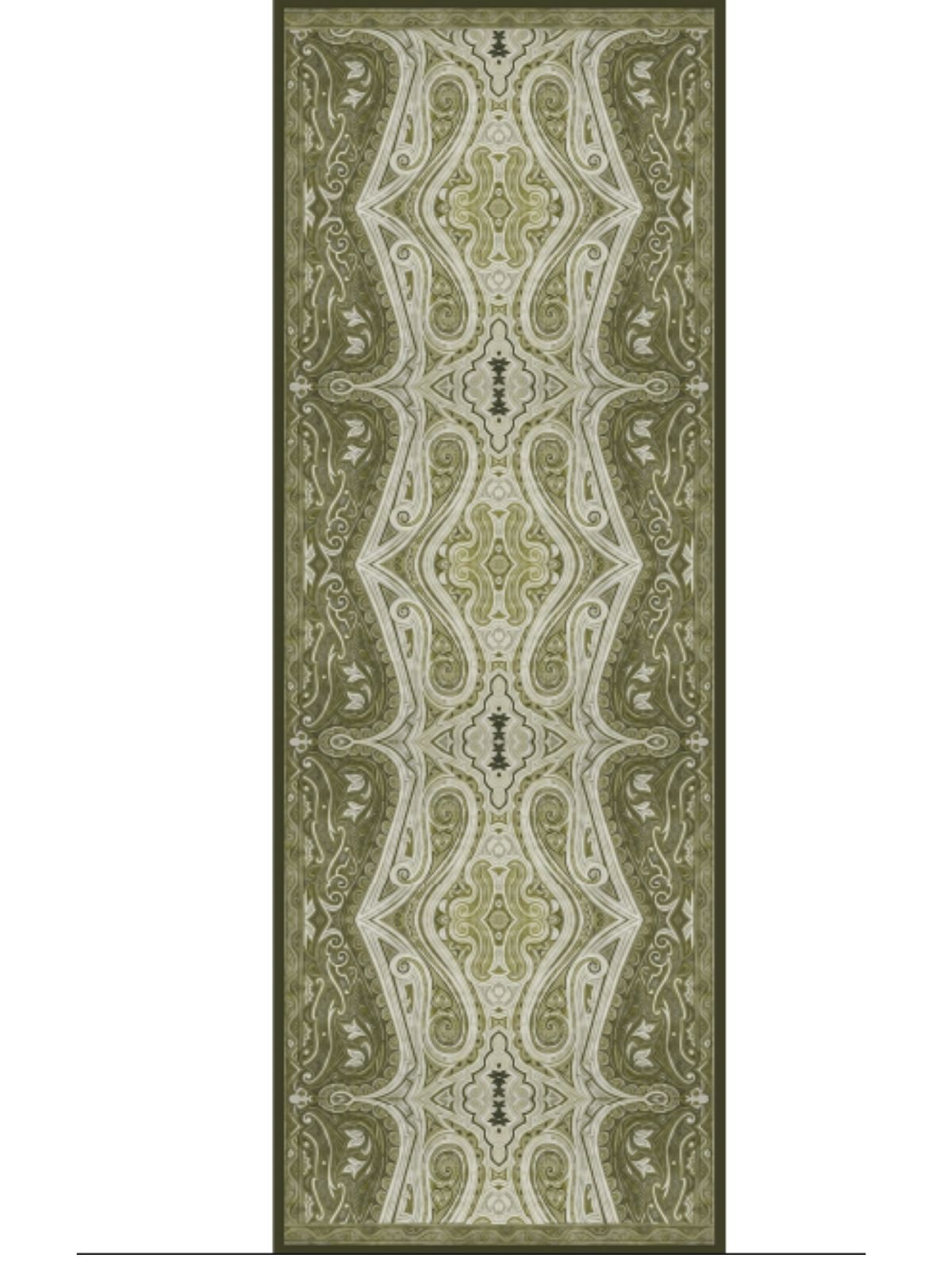 Mirşah Desen Şal  469-021 - V-9 - Yaprak Yeşili