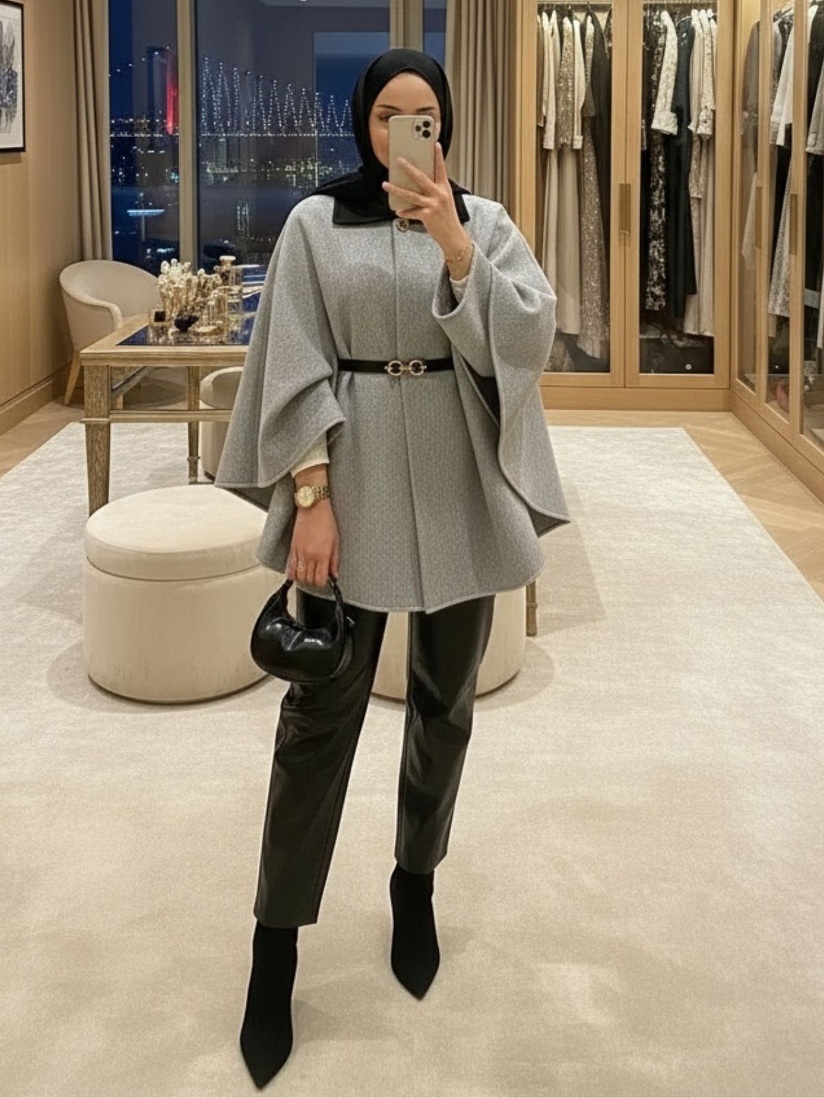 Luna Panço Ceket (Kemer Hediye) CKT100400 - Gri