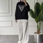 Ges Zoi Taş Detay Sweat SWT100439 - Siyah