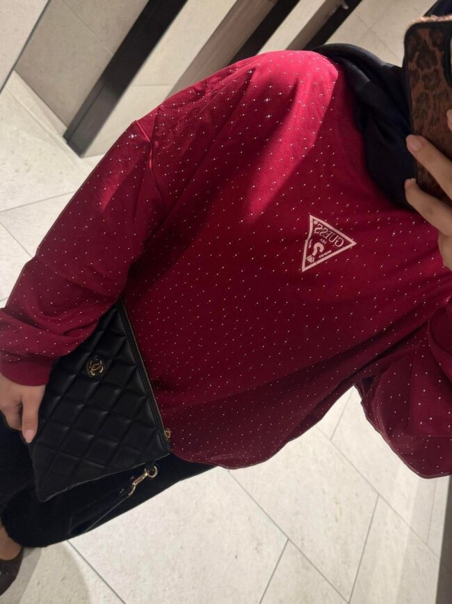 Ges Moni Taş Detay Sweat SWT100434- Bordo