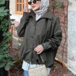 Zara Bomber Trençkot  DŞ100237 - Koyu Haki