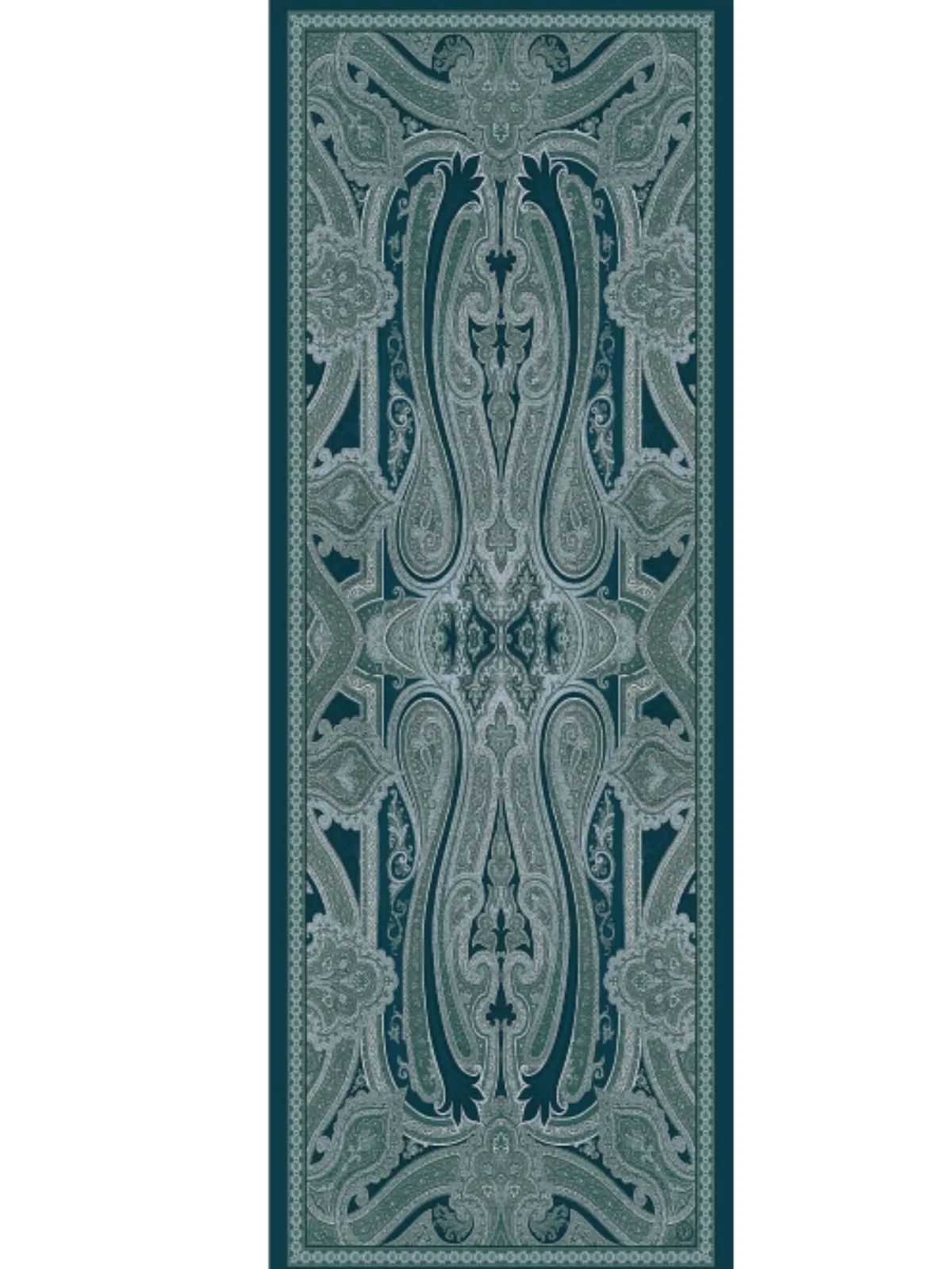 Rüya Tınısı Desen Şal 469-018 - V-18 - Petrol - Görsel 3