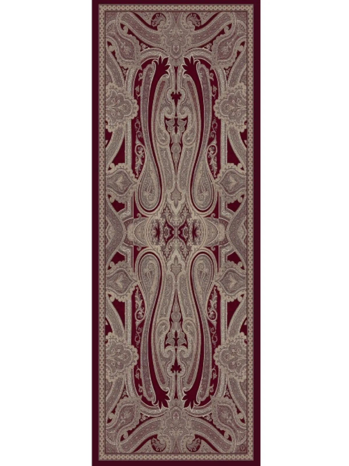 Rüya Tınısı Desen Şal 469-018 - V-2 -  Bordo - Görsel 3