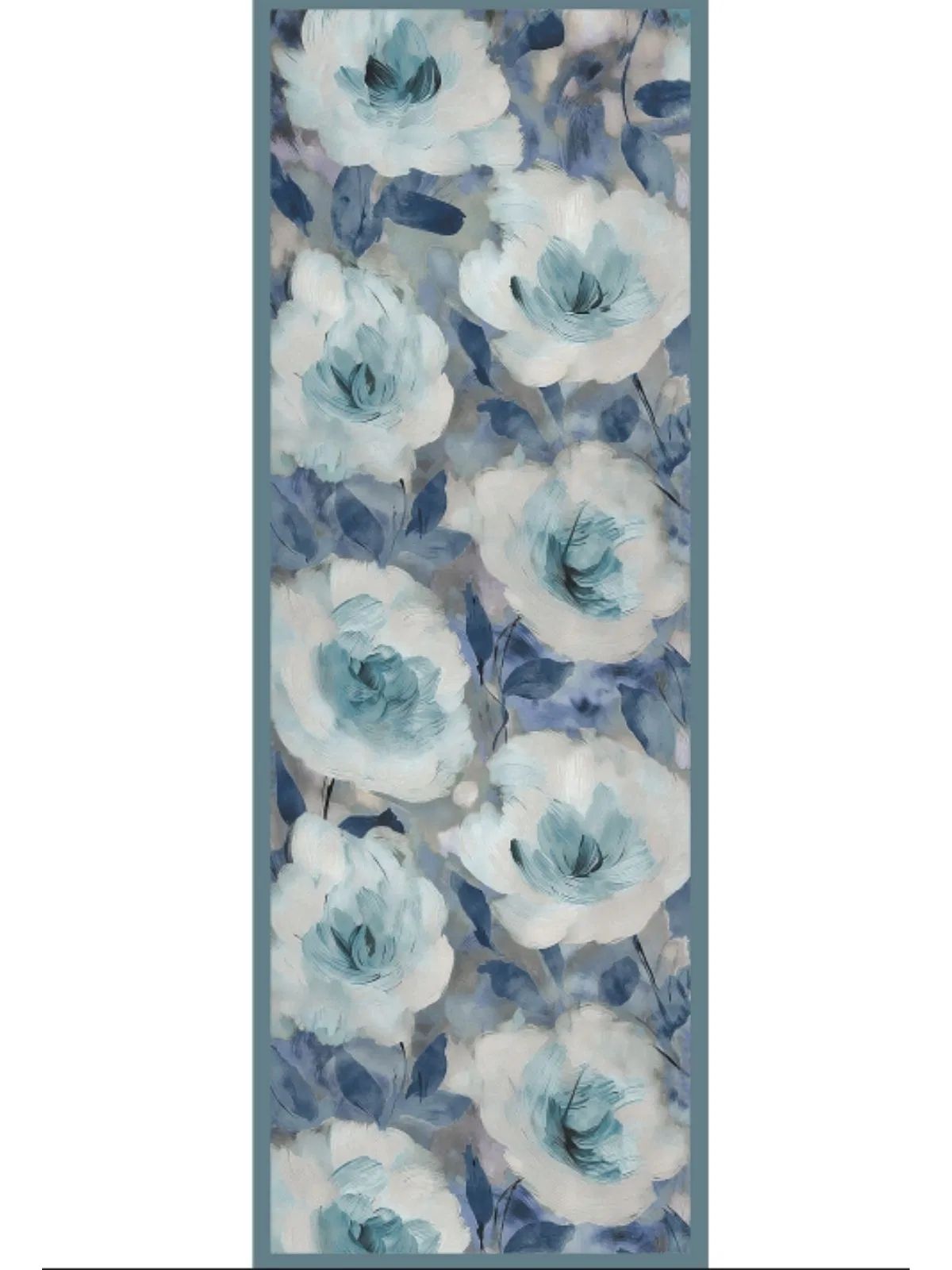 Nazende Desen Şal 469-020 - V-18 - Deniz Mavi - Görsel 2