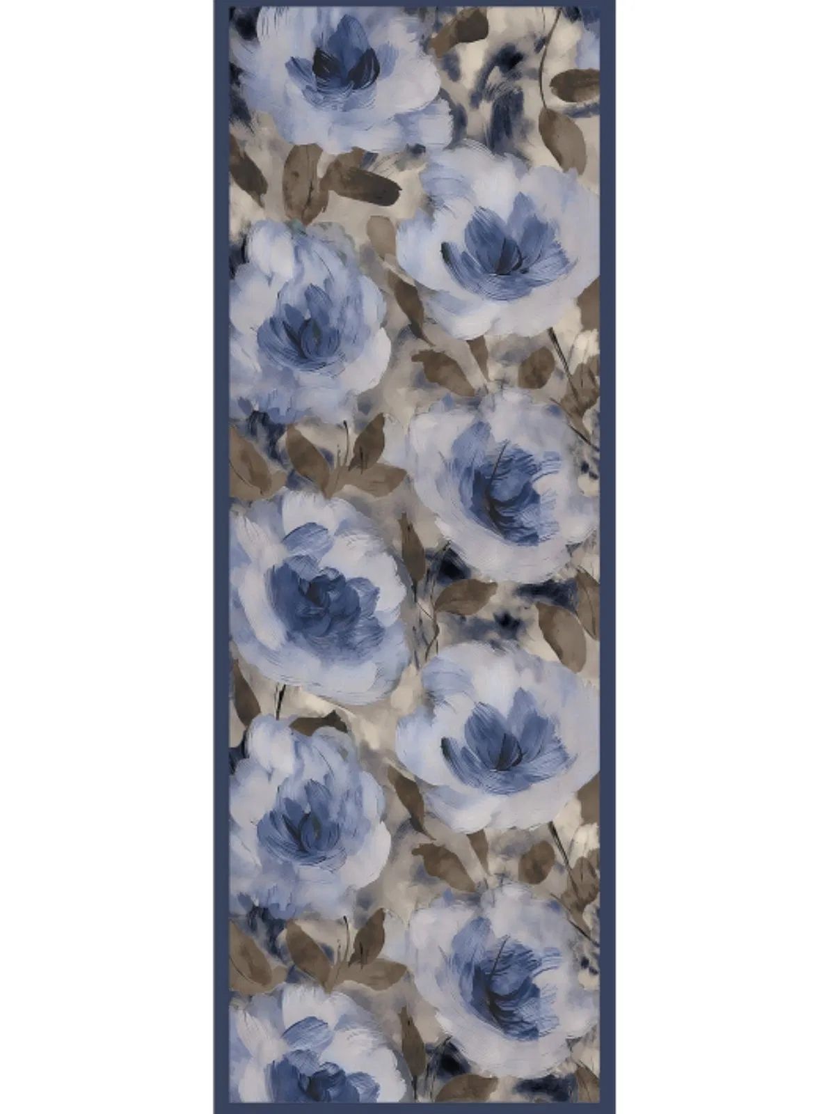 Nazende Desen Şal 469-020 - V-13 - Okyanus Mavi - Görsel 2