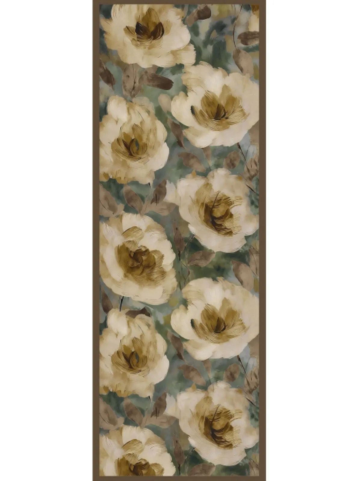 Nazende Desen Şal 469-020 - V-8 - Yağ Yeşili - Görsel 2