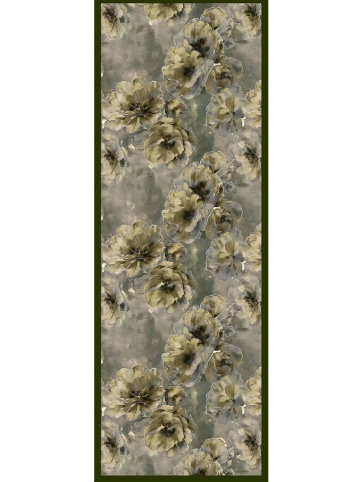 Zemheri Desen Şal 469-023 - V-11 - Koyu Yeşil - Görsel 3