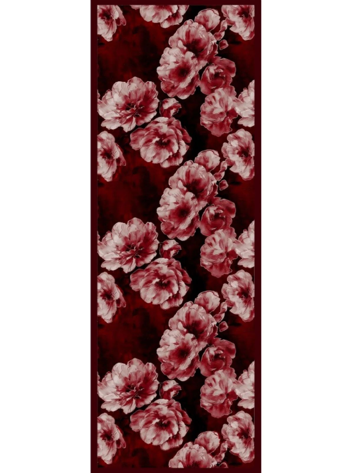 Zemheri Desen Şal 469-023 - V-15 - Bordo - Görsel 2