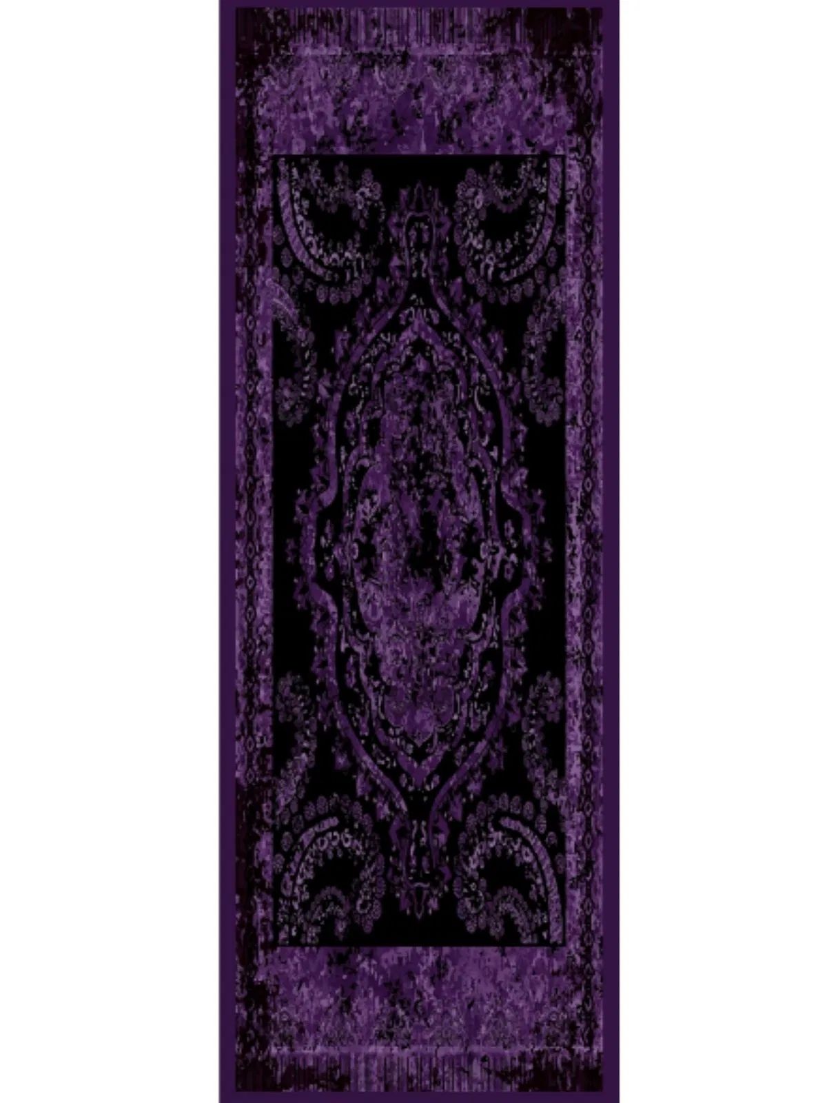 Derin Yansıma Desen Şal 469-017 - V-8 - Derin Mor - Görsel 2