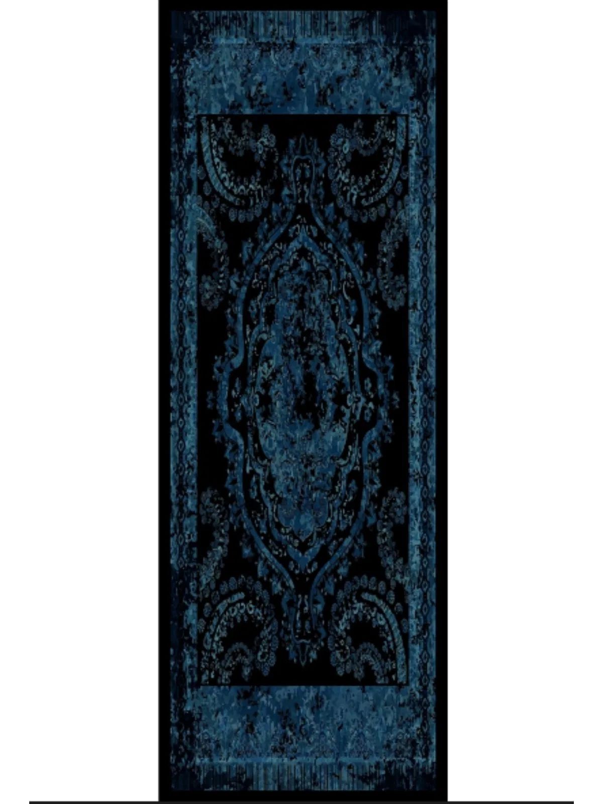 Derin Yansıma Desen Şal 469-017 - V-10 - Okyanus Mavi - Görsel 2