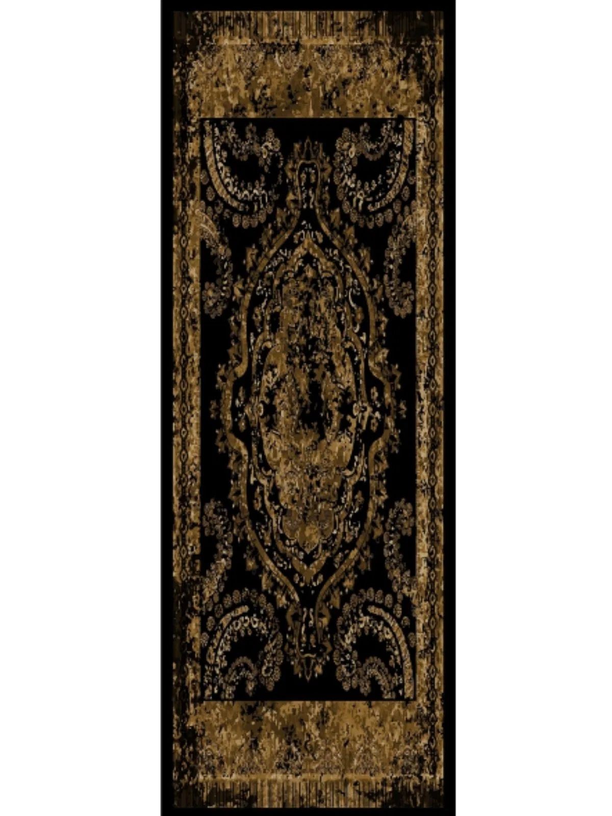 Derin Yansıma Desen Şal 469-017 - V-11 - Altın Bronz - Görsel 2