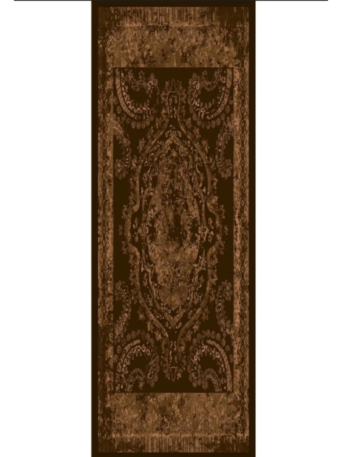 Derin Yansıma Desen Şal 469-017 - V-1 - Acı Kahve - Görsel 2