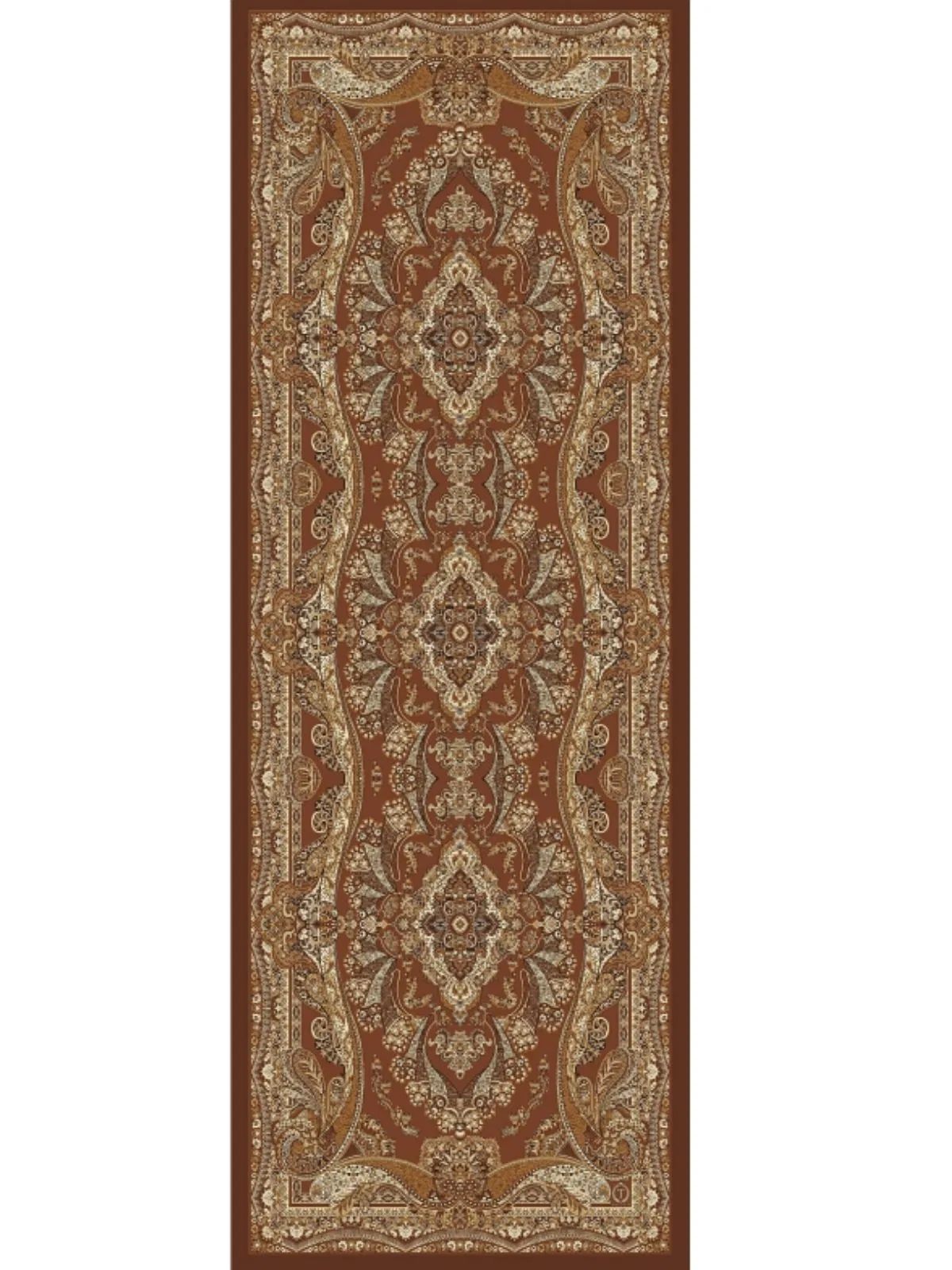 Ravza Desen Şal  469-019 - V-9 - Kestane - Görsel 2