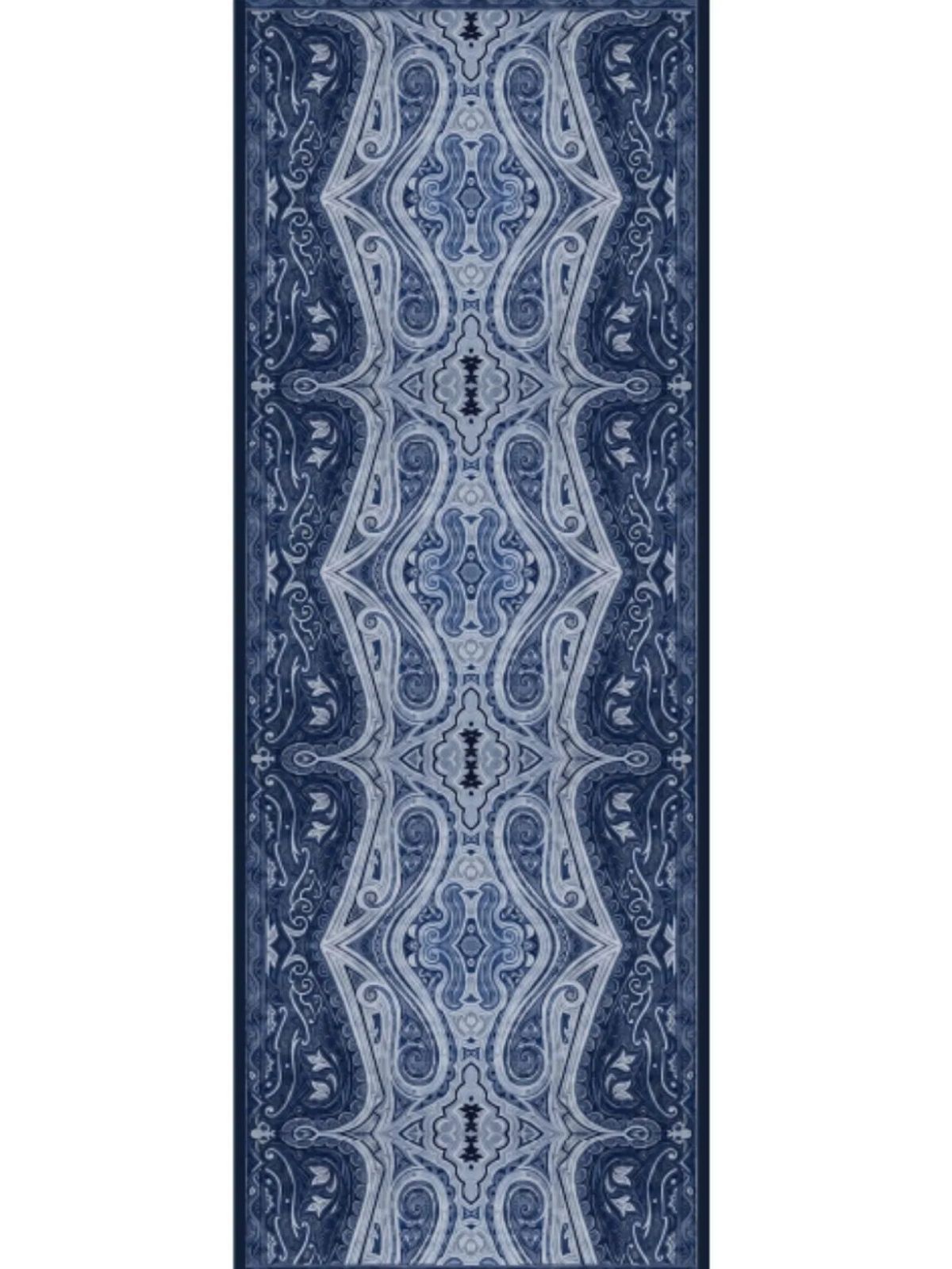 Mirşah Desen Şal  469-021 - V-1 - Okyanus Mavi - Görsel 2