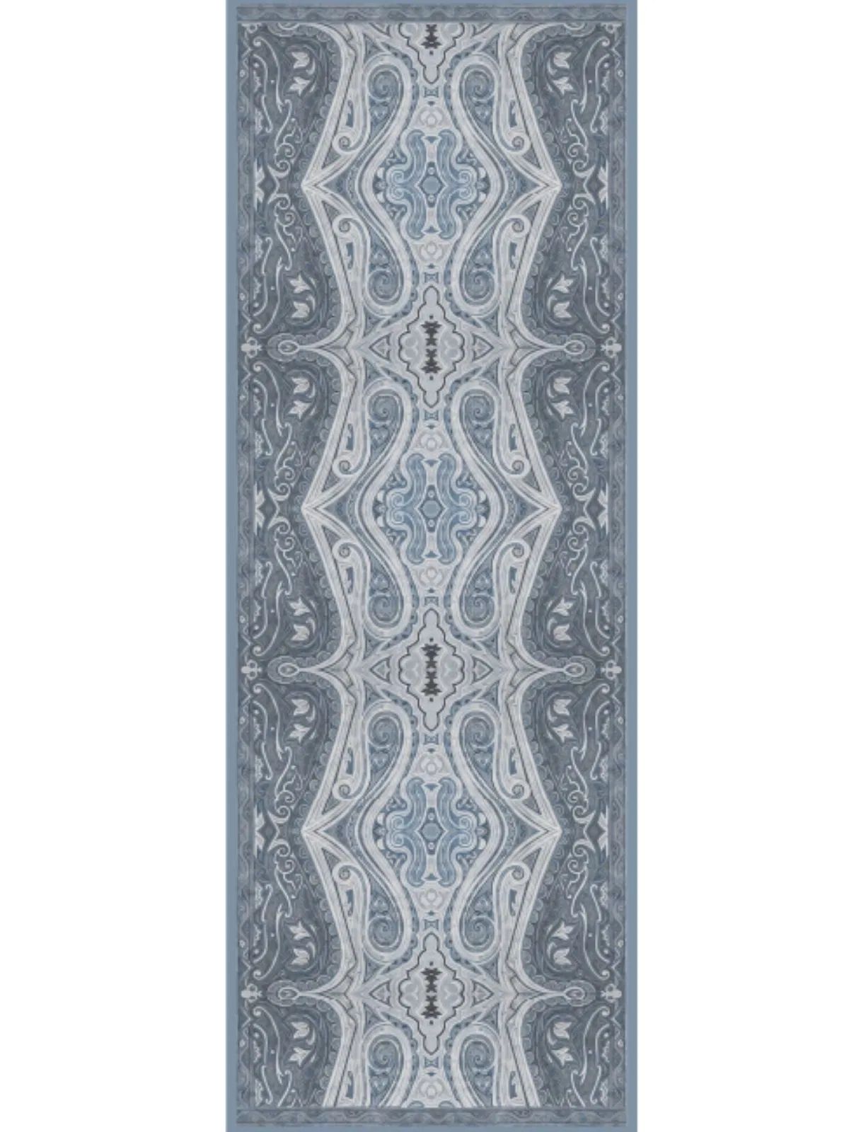 Mirşah Desen Şal 469-021 - V-5 - Buz Mavi - Görsel 2