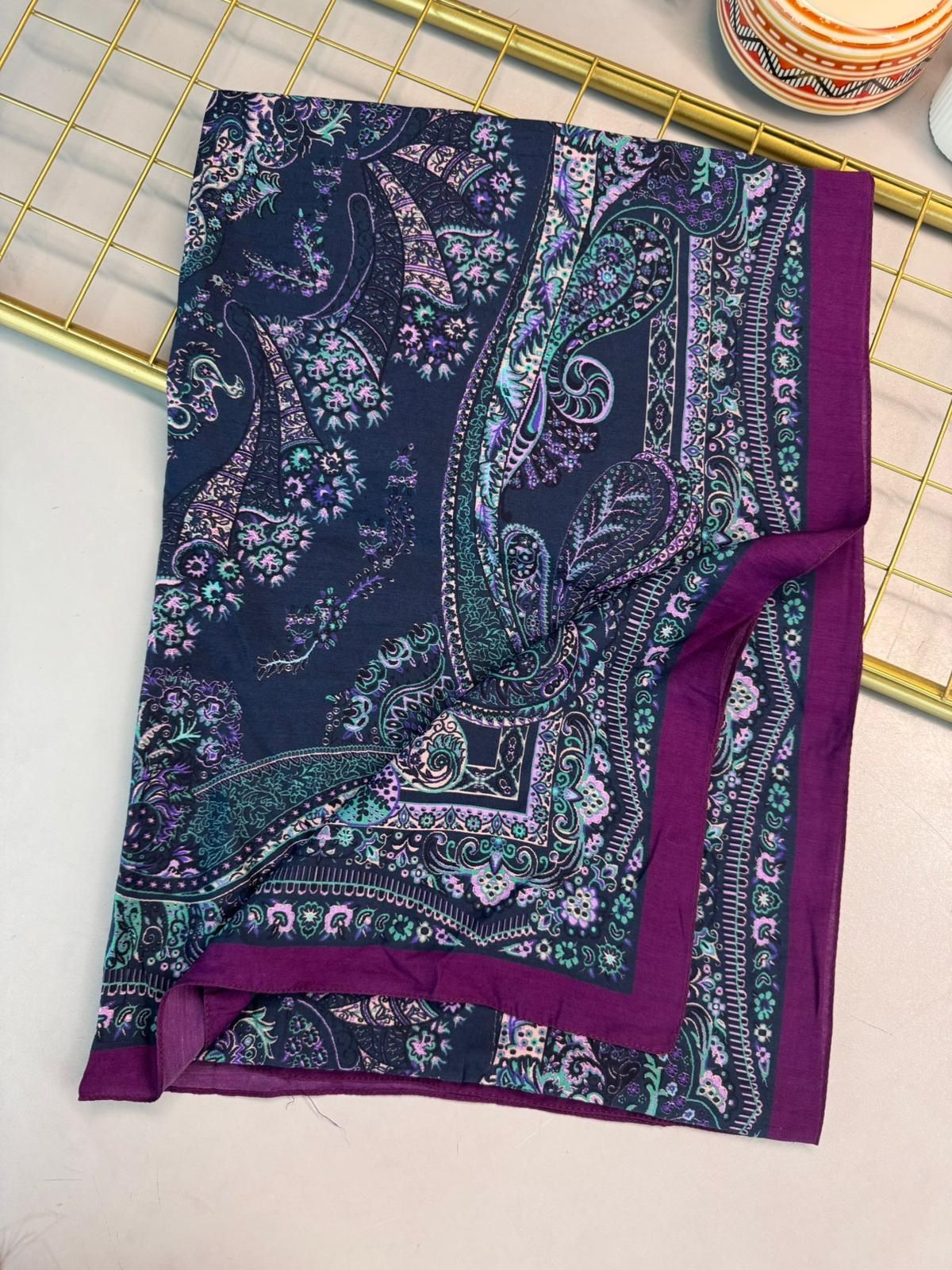 Ravza Desen Şal 469-019 - V-5 - Lavanta