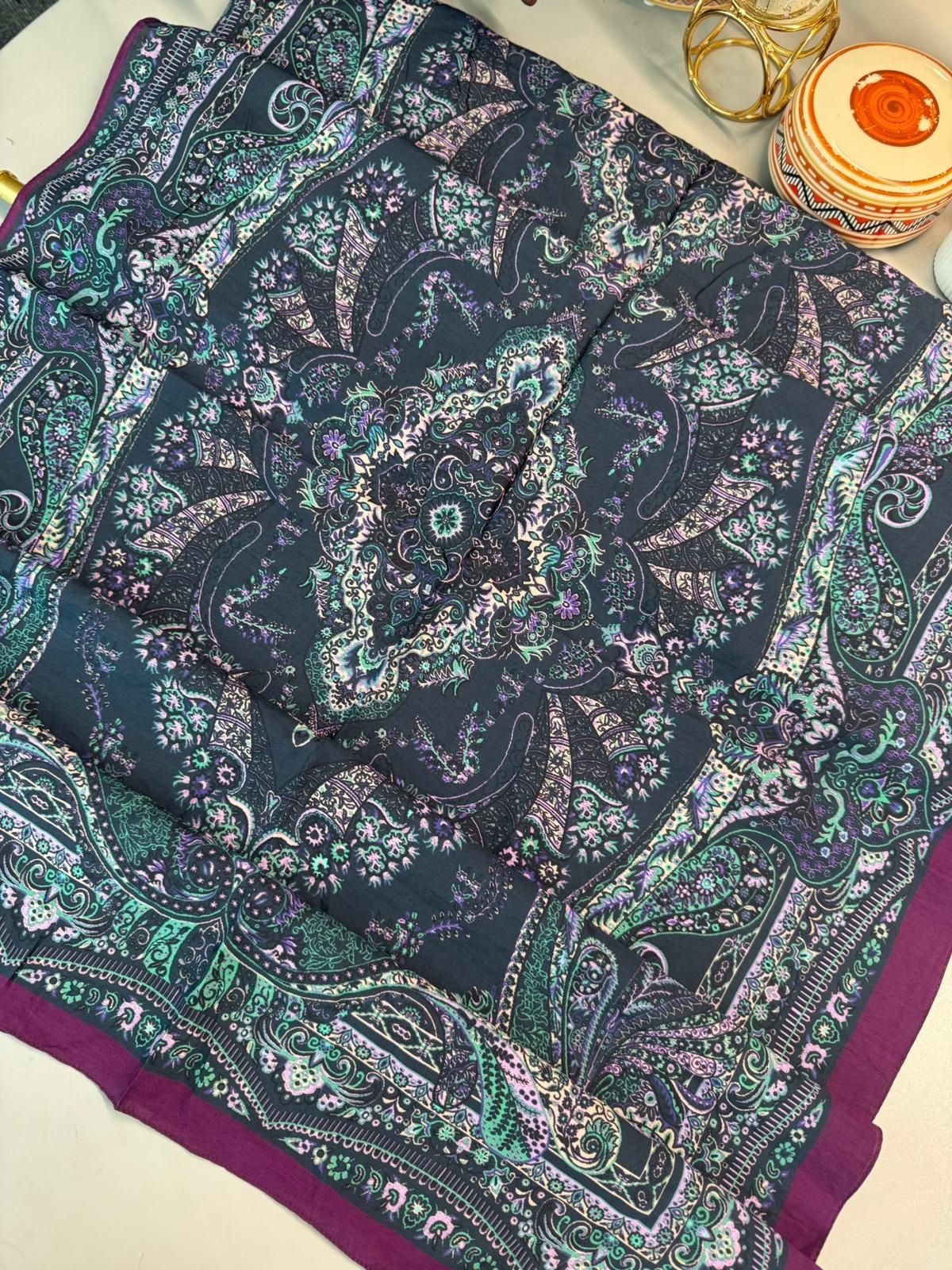 Ravza Desen Şal 469-019 - V-5 - Lavanta - Görsel 2