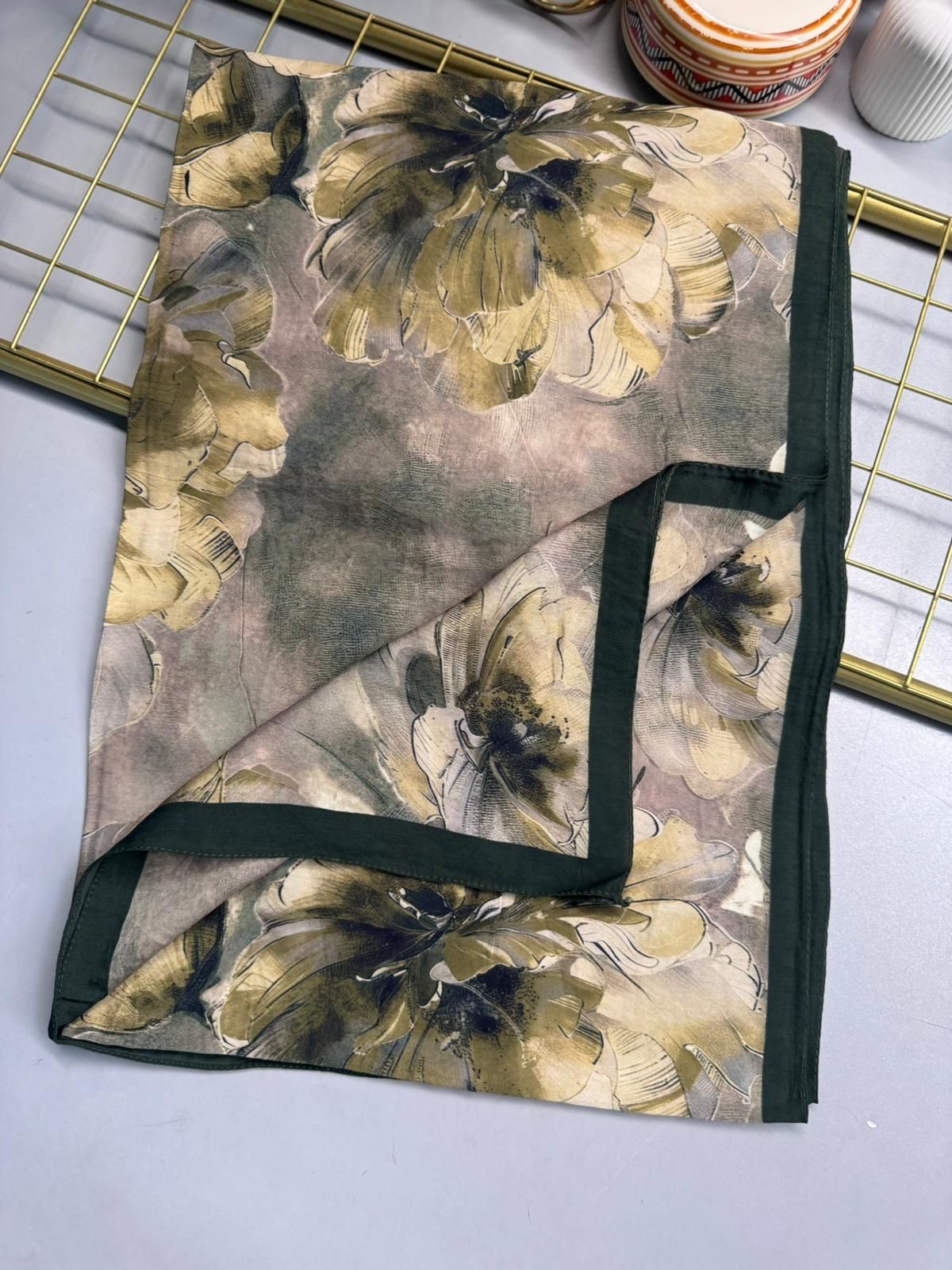 Zemheri Desen Şal 469-023 - V-11 - Koyu Yeşil