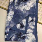 Zemheri Desen Şal 469-023 - V-17 -  Gök Mavi