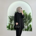 Minya Oysho İkili Takım TK100288- Siyah