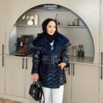Pena Kürk Yaka Detaylı Mont DŞ100285 - Lacivert
