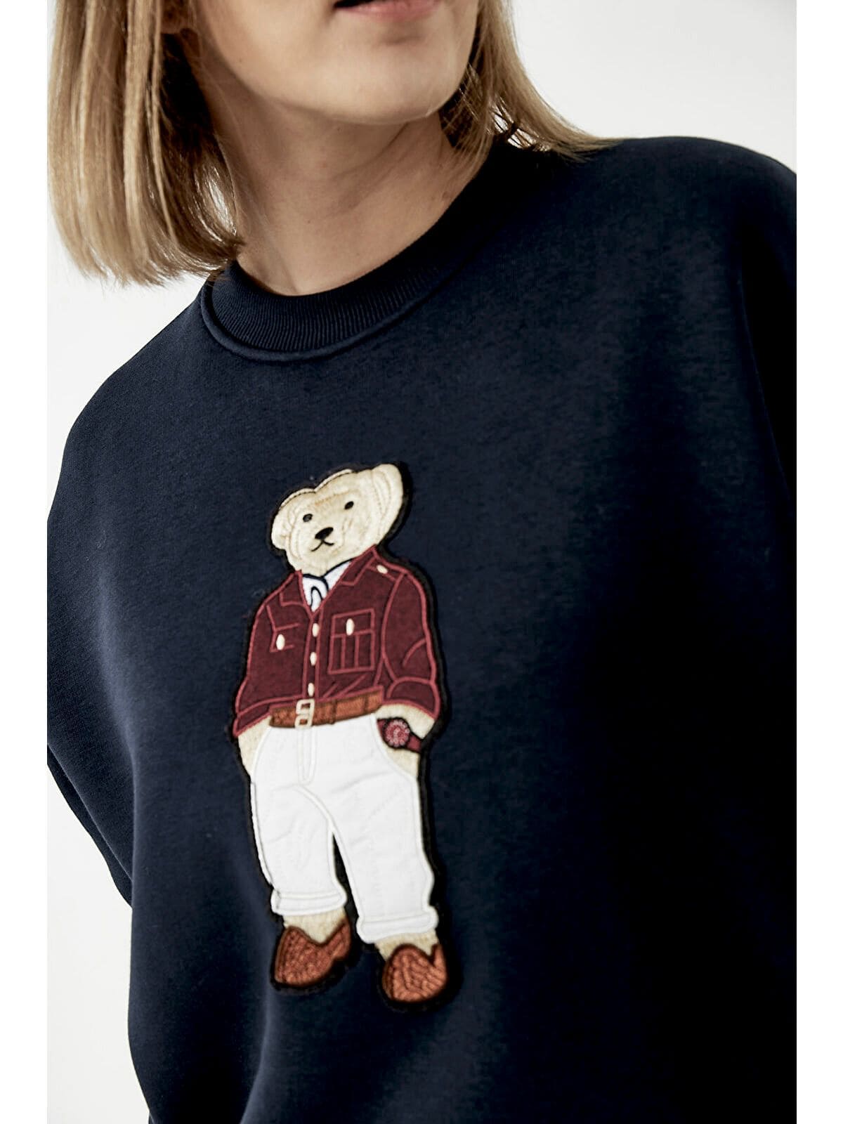 Moniy Ayıcık Detay Sweat SWT100448 - Siyah - Görsel 2