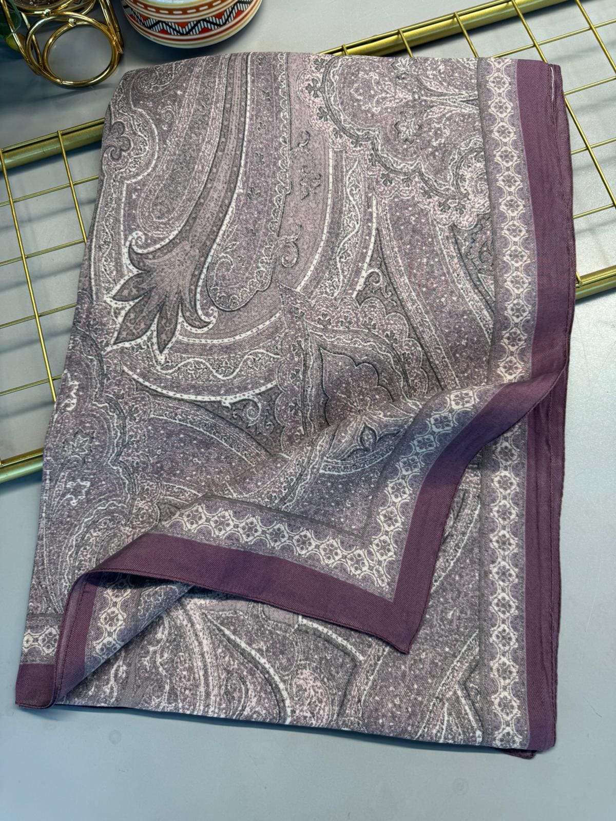 Rüya Tınısı Desen Şal 469-018 - V-22 - Leylak