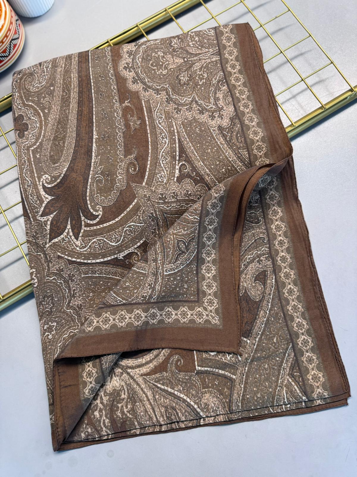 Rüya Tınısı Desen Şal  469-018 - V-5 - Karamel