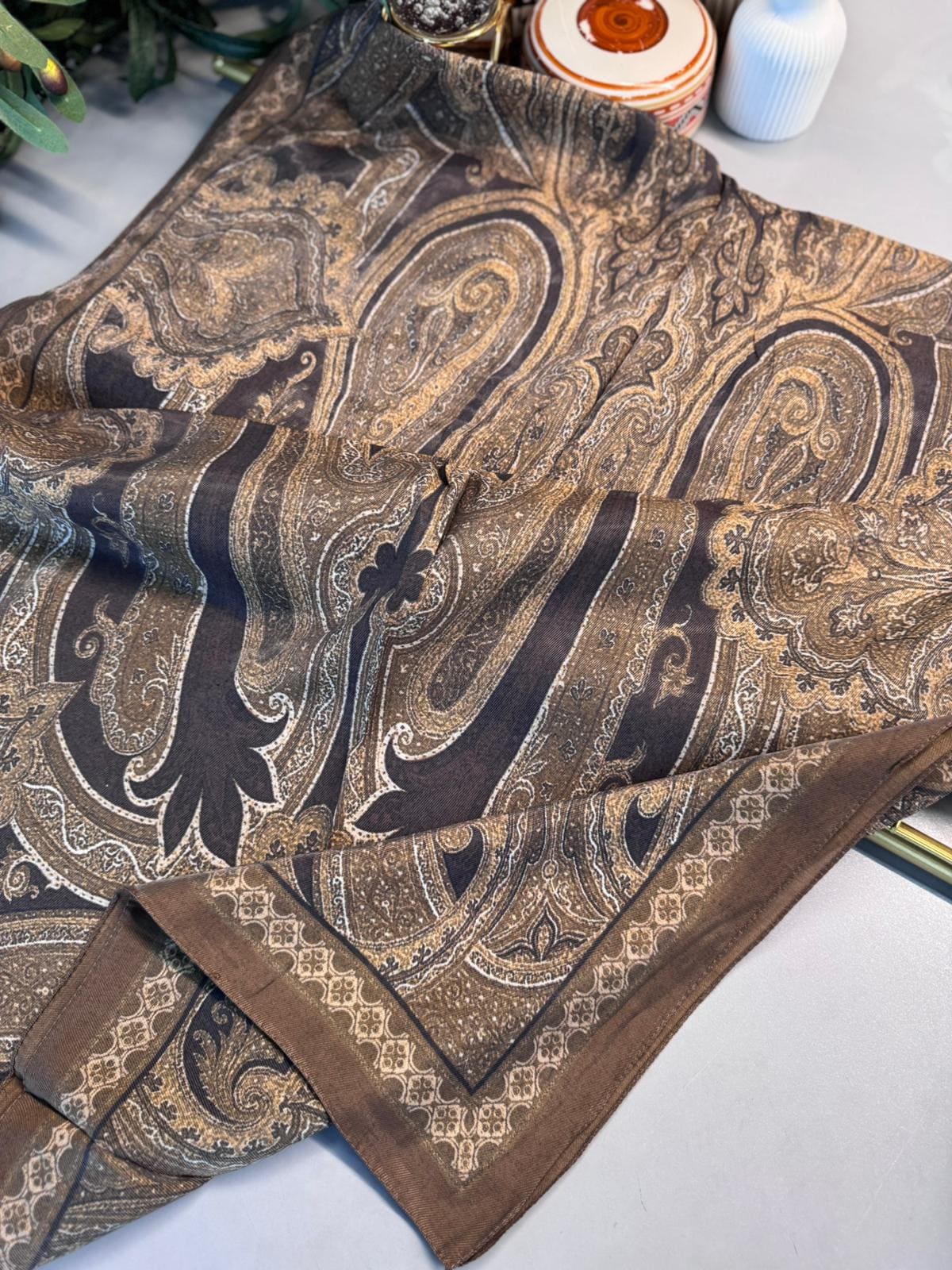 Rüya Tınısı Desen Şal 469-018 - V-8 - Ağaç Kabuğu - Görsel 2