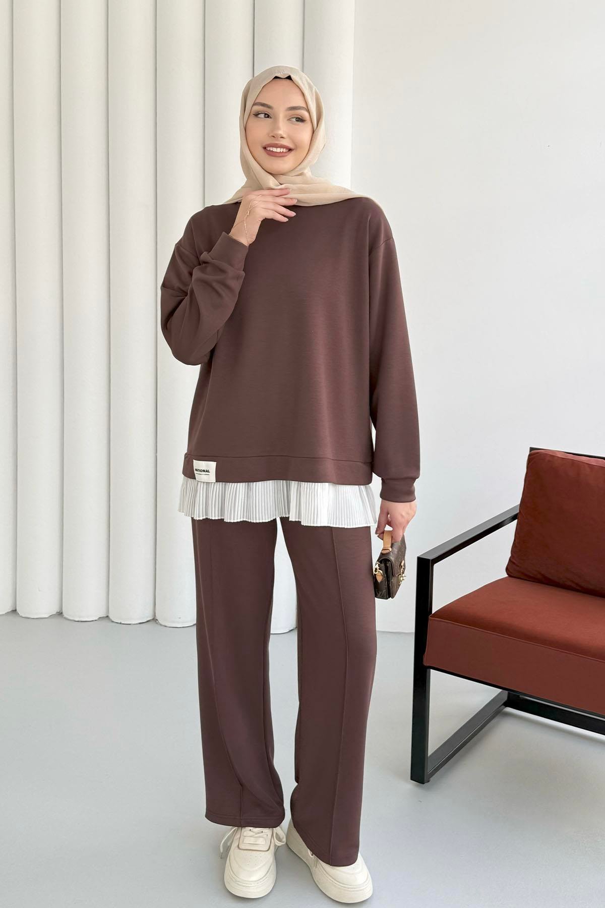 Loliy Oysho İkili Takım TKM100283 – Kahve - Görsel 3