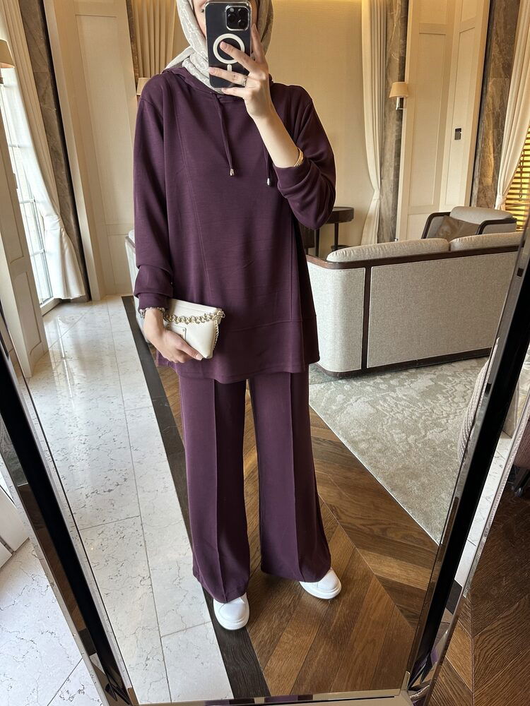 Premium Oysho Edoril İkili Takım TK100255 - Bordo