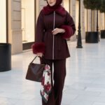 Kürklü Roliy Scuba İkili Takım TKM100451 – Bordo