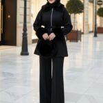 Kürklü Roliy Scuba İkili Takım TKM100451 – Siyah